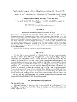 Tài liệu Nghiên cứu khả năng sản xuất của tổ hợp lai đơn và lai kép giữa 4 dòng vịt SM pdf