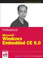 Tài liệu Professional Microsoft subtitle Windows Embedded CE 6.0 pptx