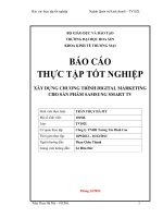 xây dựng chương trình digital marketing cho sản phẩm samsung smart tv