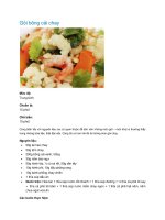 Tài liệu Gỏi bông cải chay pptx