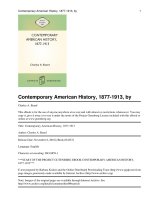 Tài liệu Contemporary American History, 1877-1913 ppt