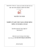 Nghiên cứu kiến trúc mạng lõi hệ thống thông tin di động LTE SAE