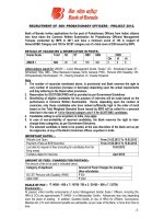 Tài liệu RECRUITMENT OF -600- PROBATIONARY OFFICERS – PROJECT 2012 pdf