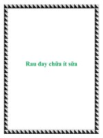 Tài liệu Rau đay chữa ít sữa potx