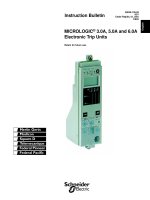 MICROLOGIC® 3.0A, 5.0A and 6.0AElectronic Trip Units