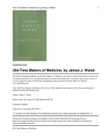 Tài liệu Old-Time Makers of Medicine, ppt