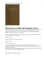 Tài liệu Discourses on a Sober and Temperate Life doc