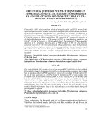 Tài liệu CHUẨN HÓA QUI TRÌNH PCR PHÁT HIỆN VI KHUẨN EDWARDSIELLA ICTALURI, AEROMONAS HYDROPHILA VÀ FLAVOBACTERIUM COLUMNARE TỪ MÁU CÁ TRA (PANGASIANODON HYPOPHTHALMUS) potx