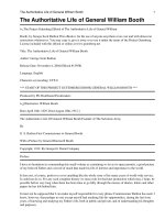 Tài liệu The Authoritative Life of General William Booth doc