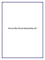 Tài liệu Tại sao bếp nên tọa hung hướng cát? doc