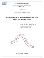 theo dõi quá trình động học phân tử thymine bằng lade xung cực ngắn