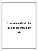 Tài liệu Tỉa cà chua thành chú thỏ xinh chỉ trong nháy mắt potx
