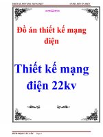 thiết kế mạng điện 22kv