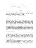Tài liệu Nghiên cứu các điều kiện tối ưu cho viẹc thu nhận α- amylase chịu nhiệt từ vi khuẩn Bacillus licheniformis docx