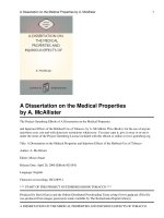 Tài liệu A Dissertation on the Medical Properties and Injurious Effects of the Habitual Use of Tobacco pptx