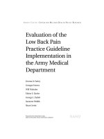 Tài liệu Evaluation of the Low Back Pain Practice Guideline doc