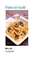 Tài liệu Pasta sò huyết docx