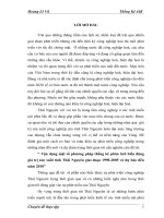 vận dụng một số phương pháp thống kê phân tích biến động giá trị sản xuất tỉnh thái nguyên giai đoạn 1990-2005 và dự báo đến năm 2010