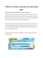 Tài liệu Chỉnh sửa và chia sẻ ảnh ngay trên menu chuột phải potx