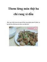 Tài liệu Thơm lừng món thịt ba chỉ rang xì dầu ppt