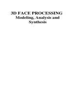 Tài liệu 3D FACE PROCESSING Modeling, Analysis and Synthesis docx