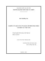 NGHIÊN CỨU KHẢ NĂNG ỨNG DỤNG MÔ HÌNH WRF-CHEM VÀO KHU VỰC VIỆT NAM