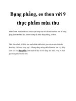 Tài liệu Bụng phẳng, eo thon với 9 thực phẩm mùa thu docx