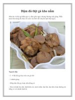 Tài liệu Đậm đà thịt gà kho nấm pdf