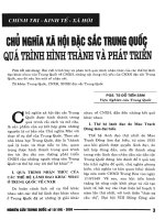 Tài liệu Báo cáo khoa học : Chủ nghĩa xã hội đặc sắc ở Trung Quốc pdf
