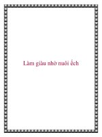 Tài liệu Làm giàu nhờ nuôi ếch pptx