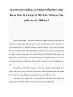 Tài liệu Sau khi tự tử ở giếng Loa Thành, xuống thủy cung, Trọng Thủy đã tìm gặp lại Mị Châu. Những sự việc gì đã xảy ra? - Bài làm 1 pot