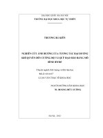 NGHIÊN CỨU ẢNH HƯỞNG CỦA TƯƠNG TÁC ĐẠI DƯƠNG KHÍ QUYỂN ĐẾN CƯỜNG ĐỘ VÀ QUỸ ĐẠO BÃO BẰNG MÔ HÌNH HWRF