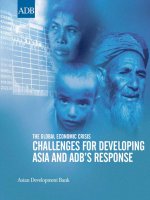 Tài liệu The Global economic crisis challenGes for DevelopinG asia anD aDb’s response ppt