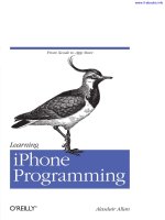 Tài liệu Learning iPhone Programming doc