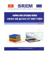 Tài liệu HƯỚNG DẪN SỬ DỤNG V.EMIS- PHÂN HỆ QUẢN LÝ THƯ VIỆN ppt