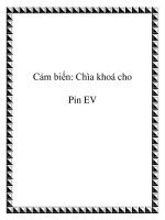 Tài liệu Cảm biến: Chìa khoá cho Pin EV pptx