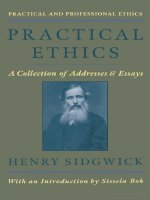 Tài liệu Practical ethics: a collection of addresses and essays docx