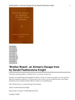 Tài liệu Brother Bosch'''', an Airman''''s Escape from Germany pot