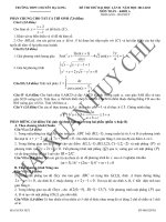 Tài liệu ĐỀ THI THỬ ĐẠI HỌC LẦN II NĂM HỌC 2012-2013 MÔN TOÁN KHỐI A TRƯỜNG THPT CHUYÊN HẠ LONG docx