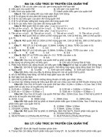 Tài liệu Trắc nghiệm sinh học bài 16 - 22 docx