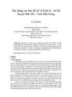 Xây dựng các bản đồ số về kinh tế   xã hội huyện đăk mil   tỉnh đắk nông