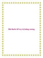 Tài liệu Bài thuốc hỗ trợ trị loãng xương ppt