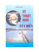 Tài liệu Kỹ thuật nuôi cua biển doc