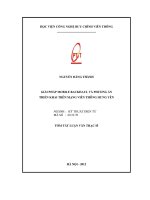 Giải pháp MOBILE BACKHAUL và phương án triển khai trên mạng viễn thông hưng yên