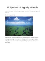 Tài liệu 10 địa danh rất đẹp sắp biến mất docx