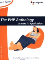 Tài liệu The php anthology volume 2 pdf