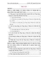Thực trạng hoạt động đàu tư và quản lý đầu tư của tổng công ty thăm dò và khai thác dầu khí việt nam