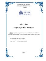 Thực trạng quy trình phương thức tín dụng chứng từ trong thanh toán quốc tế tại ngân hàng Đông Á- Chi nhánh quận 1