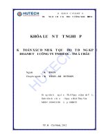 Kế toán xác định kết quả kinh doanh tại công ty TNHH sản xuất- thương mại Á Châu