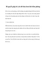 Tài liệu Bí quyết giúp bé yêu đỡ đau hơn khi tiêm phòng pdf